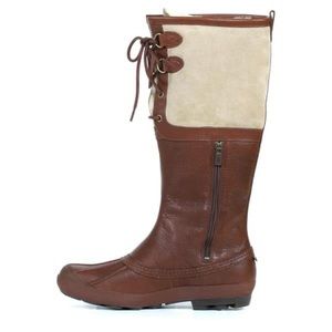 NWT UGG Australia Belcloud Brown Leather/ Suede Snow Boots | Women’s size 7